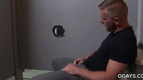 Dudes Get Their Cocks Sucked Through a Sneaky Gloryhole Fuckfest