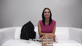 ”Amazing Czech casting babe just needs oil & toys to get off”