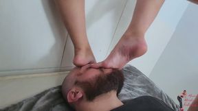 Foot Worship, part 1, by Ana Ayumi, Satina and Slave, FULL HD