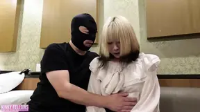 Asian Angel gives head and rides cock