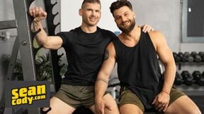 Sweaty Gym Encounter: Blake Fucks Heath