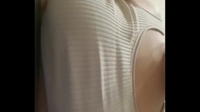 Lotus Fang strip titty tease