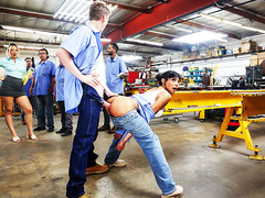 Our boss caught us having anal sex in the work