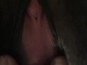 Tickling my clit plus a little fart surprise lol
