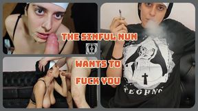 ATONE FOR SINS SUCKING A DICK - THE HORNY NUN COMPLETE MOVIE