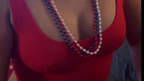 College stepdaughter gives hot Daddy a blowjob on Election Night