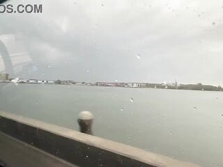 Cheating wife gets banged on her hotel balcony