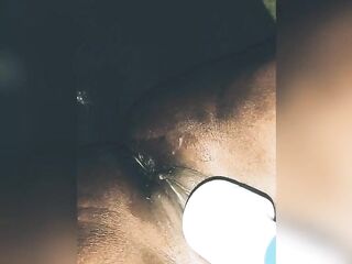 Creamy cum discharged