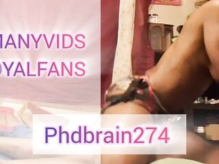 PHDBrain274 pegging her bbc spouse Anal Butt Full Wanking session with Ebo y Femdom