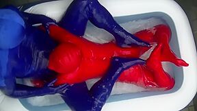 Miraidouga - Slimy Lotion Zentai Sex