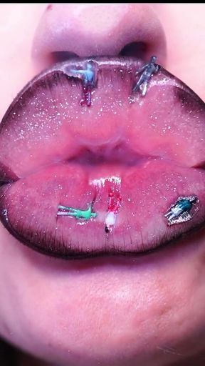 In This Captivating Video, You'll Be Treated to a Feast of Sights: the Giantess's Luscious Lips