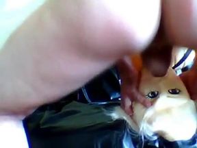 Rubber Doll Blowjob and Masturbation