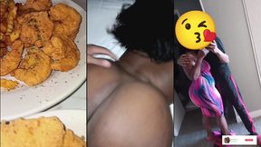 big booty dark skin beauty bounced on my dick til i came deep inside her after date night