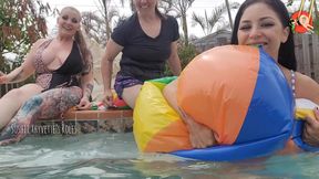Inflating & Deflating Beach Balls with Sushii Xhyvette, Maleka & Whitney Morgan - 1080