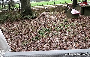 Mydirtyhobby - amateur blonde outdoor sex in a car