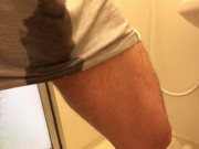 【フルHD】ノーパン・大きめインナー越しのおしっこ・・・おしっこの道筋が見えてムラムラする・・・