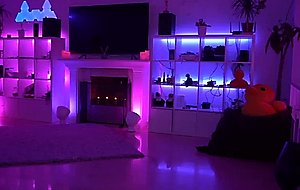 Fit british girl strips and plays with herself