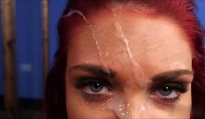 Nasty Emma gets facial loads