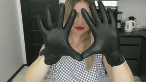 Smoking lady in leather gloves shows off her spanks and tits with a whip WMV FULL HD 1080p