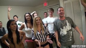 Real Slut Party - Naughty Kim Kennedy &amp; Delila Scuffle in Grease Before a Wild Backstage 3some