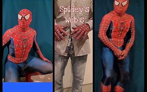 On the Set of Spidey's Web's Spiderman Big Cock and Cumshot