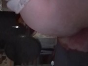 Bbw plays with herself after hanging out with boy bbf