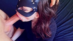 My Tight Teen Mouth Was Overwhelmed By My Stepbrother's Gigantic Dick&#x1F32D; &mdash;  Ending On Her Face