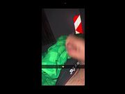 teen is shooting his load on levis boxer