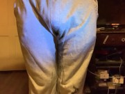 Diaper boy pees his pants (no bladder control)