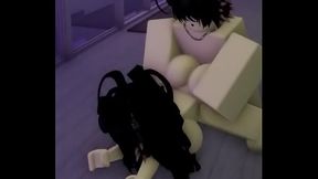 Railing my little slave in ROBLOX