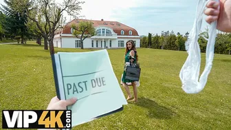 Seductive brunette pays her debt with intense oral sex and POV action