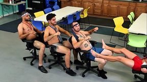 GRAB ASS - CPR, Cock Sucking &amp_ Naked Ping Pong. All In A Good Day'_s Work At The Office!