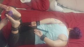 bound and tickled in a new toy (A different perspective)
