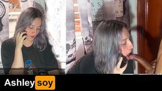 Ashleysoy's Infidel Wife Cheats with Stepbrother Live on Call with Boyfriend