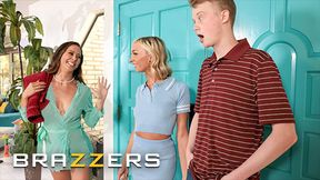 BRAZZERS - Hot MILF Cherie Deville Wants To Share Everything With Her Stepdaughter Chloe Temple, Including Her Bf