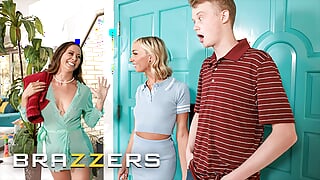 BRAZZERS - Hot MILF Cherie Deville Wants To Share Everything With Her Stepdaughter Chloe Temple, Including Her Bf