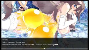 gehenna [ futanari hentai game ] ep.13 bunnysuit futa multiple public cumshots !