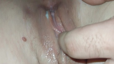 He came in my pussy and fucked me again after we watched it pour out and then I sucked our cum off his cock
