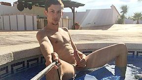 Big Cum Pumping Outdoors - Xavier Sibley