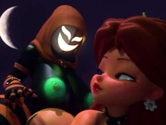 Princess Daisy gets railed by a ghost multiple times