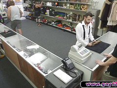 Suspender Guy Takes It Up The Ass  In The Pawnshop