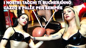 I NOSTRI TACCHI TI BUCHERANNO CAZZO E PALLE PER SEMPRE