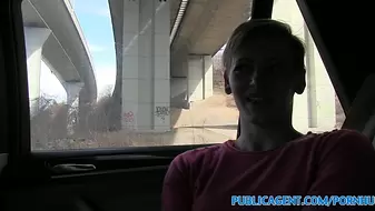 PublicPorn Short haired women fucks stranger for cash in his car