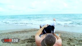 french babe joyce exess ass fucked on a public beach