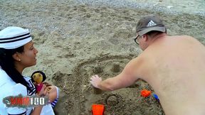 french babe joyce exess ass fucked on a public beach