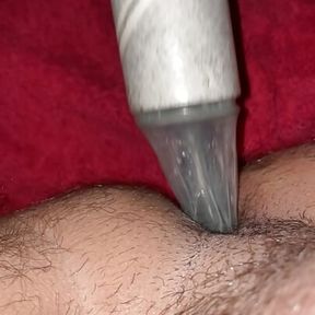 19 year old gay teen fucks herself with lint roller