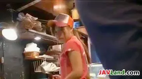 Young Sexy Waitress in Japan Craves Wild Passionate Nights