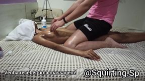 Massage of Squirting #8 Complete - Ebony Girl 22 Years Old