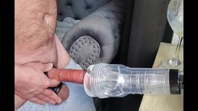 Spoken Father Fucks his Fleshlight with his Huge Stiff Penis
