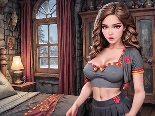 AI CARTOON POV 1 Week at the Magic University